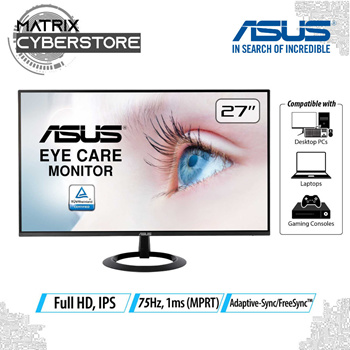 Qoo10 - ASUS VZ27EHE Eye Care Monitor - 27-inch Full HD IPS 75Hz