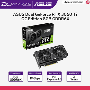 ASUS Dual GeForce RTX 3060 Ti 8GB GDDR6X, Graphics Card