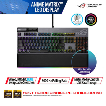 ROG - Republic of Gamers  AniMe Matrix Gaming Keyboard Headset Gear