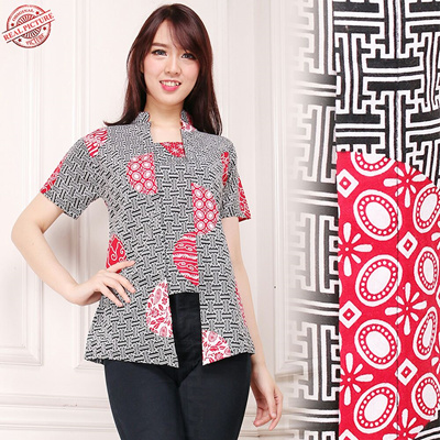 Qoo10 Atasan Abaya Blouse Endgme Kemeja Batik  Wanita 