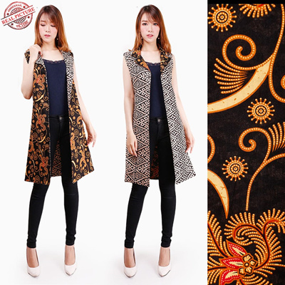 Qoo10 Atasan Bolero Erish 2in1 Bolero Panjang Blazer Batik