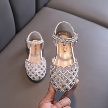 Qoo10 - authentic AINYFU Kids Pearl Flats Sandals Girls Princess Rhinestone  Pa : Kids Fashion