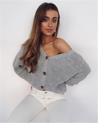 button up sweater women's