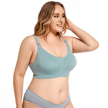 Qoo10 - authentic Plus Size Wireless Maternity Bra Front Open Gather  Together  : Lingerie & Sleep