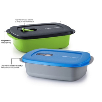 Tupperware Small Square Away Container 250ml Set of 2 New
