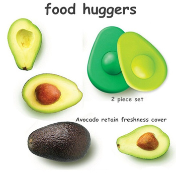 Set of 2 Avocado Food Huggers Silicone Food Savers Keep Your Avocado Fresh