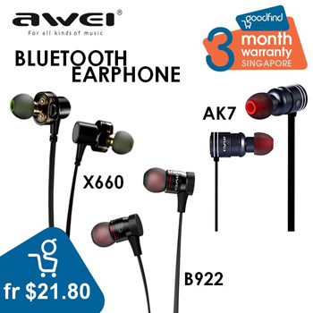 Qoo10 AWEI Earphones AK7 Mobile Accessories