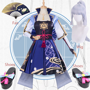 Qoo10 - Ayaka Kamisato Cosplay Anime Game Genshin Impact Cosplay Costume  Women : Kids Fashion