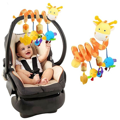 Qoo10 Baby Rattle Car Plush Ladybug Bed Giraffe Crib Hanging