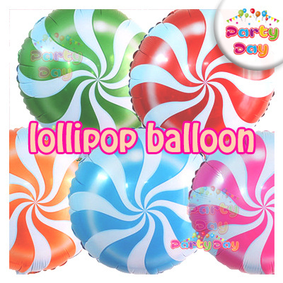 Balloon 18inch Candy Foil Balloon Lollipop Pink Blue Happy Birthday Girl Boy Baby Shower