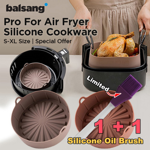 Qoo Balsang Air Fryer Silicone Pot Reusable Air Fryer Liner No