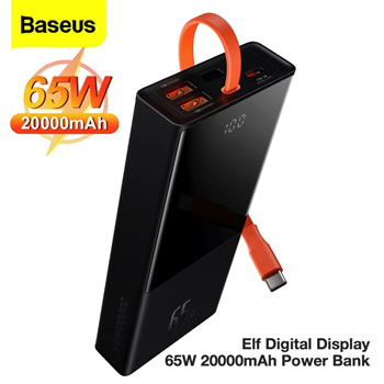 Baseus 100W Digital Display Portable Power Bank 20000mAh Fast Li