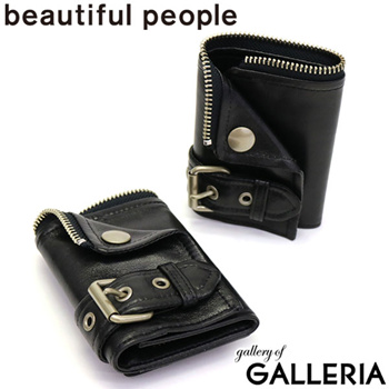 Qoo10 - beautiful people Tri-Fold Wallet Genuine Leather