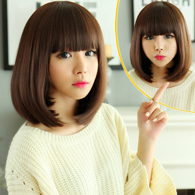 Qoo10 Beilisi In Short Hair Bobo Wigs Wigs Fake Hair Girl Head