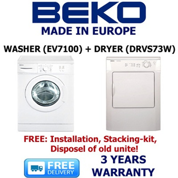 7kg washer dryer combo