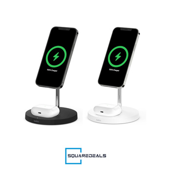 Belkin BOOSTCHARGE PRO 2-in-1 Wireless Charging Stand with MagSafe