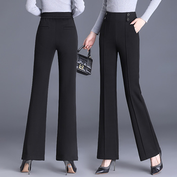 Qoo10 - Bell-Bottom Pants Women s Fall 2023 New High Waist Korean Style  Women  : Women's Clothing