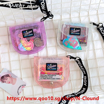 Qoo10 Bentoy Milkjoy Transprent Jelly Neck Wallet Halter Kawaii