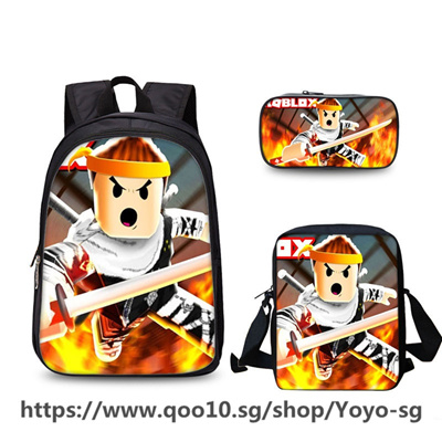 Qoo10 Best Selling Roblox Game Student Bag Korean Version Of The - qoo10 roblox games backpack cartoon printed student shoulder