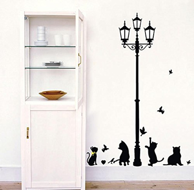 Bibitime Bibitime Cat Wall Decal For Couple Bedroom Living Room Behind Door Kids Nursery Vinyl