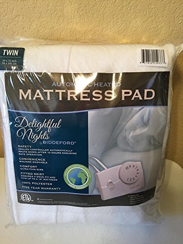 biddeford electric heated mattress pad with analog controller