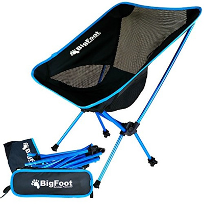 Bigfoot Outdoor Ultralight Folding Backpacking Chair Great For Camping Hiking Trekking Fishing