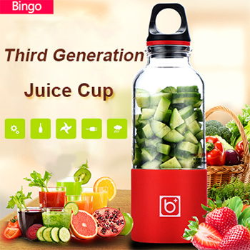 500ml Portable Juicer Cup USB Rechargeable Electric Automatic Bingo Ve