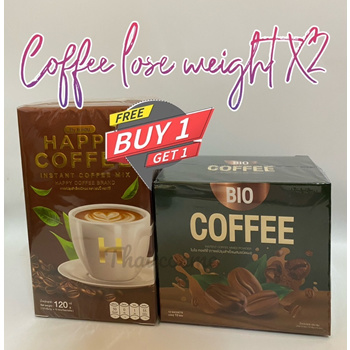 Qoo10 - 1 free 1 box * bio coffee+happy coffee eat lessweight  controlslimmingf : Drinks
