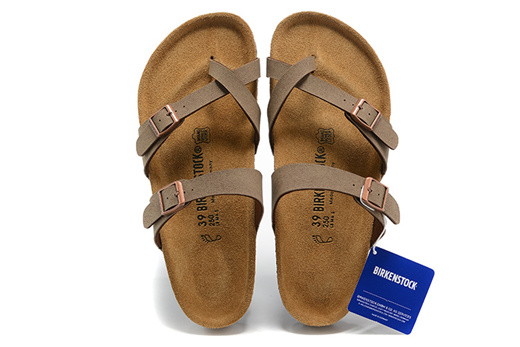 Qoo10 - Birkenstock Mayari Cross Strap Mocha Stone Regular Womens ...