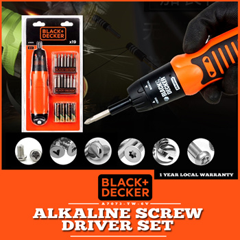 Black & Decker A7073 - Alkaline Battery Powered Screwdriver