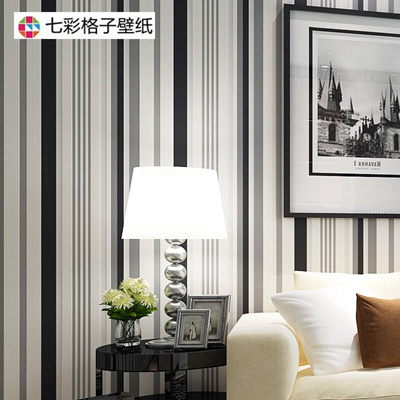 Black And White Stripes Wallpaper Colorful Plaid Non Woven Wallpaper Bedroom Living Room Tv Backdrop