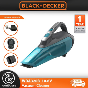 BLACK+DECKER 10.8V Wet and Dry Vacuum Cleaner WDA320B 