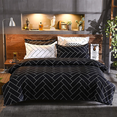 Qoo10 Black White Bedding Duvet Cover Set Quilt Cover Twin Queen