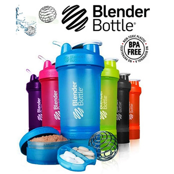 BlenderBottle ProStak 22 Oz Bottle with 6 Piece Twist n' Lock