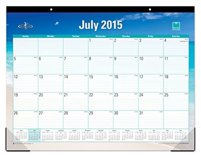 Qoo10 Blue Sky 2015 2016 Academic Year Desk Pad Calendar