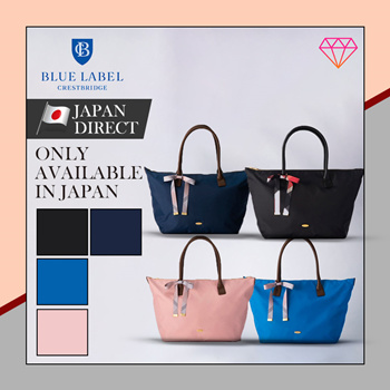 Blue label tote outlet bag