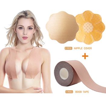 2pcs Breast Lift Tape, Boob Tape For Push-up Adhesive Bra Nipple