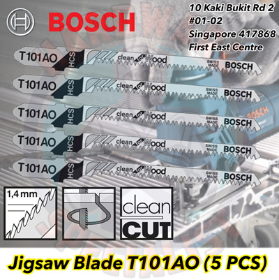 Qoo10 Bosch Jigsaw Blade For Wood T101ao T244d 5 Pieces Pack