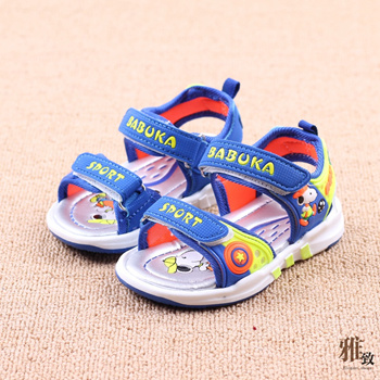 Baby Boys Girls Adorable Cartoon Hook Loop Sandals Led - Temu