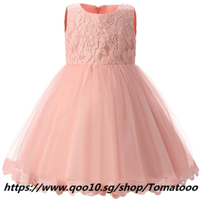 orange flower girl dresses