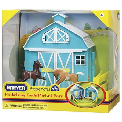 Qoo10 Breyers Breyer Stablemates Frolicking Foals Pocket Barn Toys