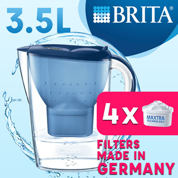 BRITA MARELLA XL MAXTRA+ PLUS WATER FILTER JUG 3.5L INCLUDES 1 BRITA FILTER