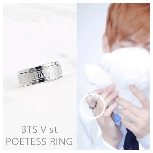 Qoo10 Bts V St Poetess Ring Ring Silver K Pop Star Accessories Bulletp Watch Jewelry