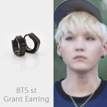 KPOP IDOL BTS Suga Moon Star Chain Surgical steel Earring Ear clip $14.90 -  PicClick