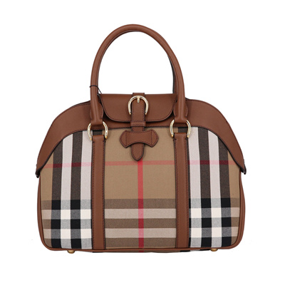 burberry check bowling bag