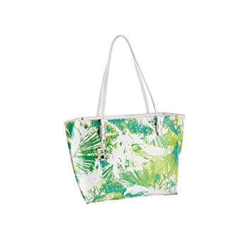 Qoo10 - Calvin Klein Hailey Palm Print Shopper Tote Bag : Bag & Wallet
