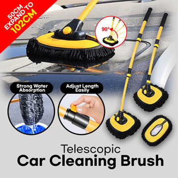 2022 Newest Car Cleaning Brush Car Wash Brush Telescoping Long Handle  Cleaning Mop Chenille Broom Car Cleaning Tool Kit