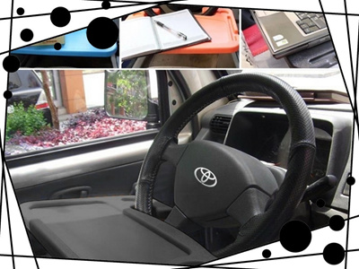 Qoo10 Car Laptop Desk Multi Work Table Mount On Steering Wheel