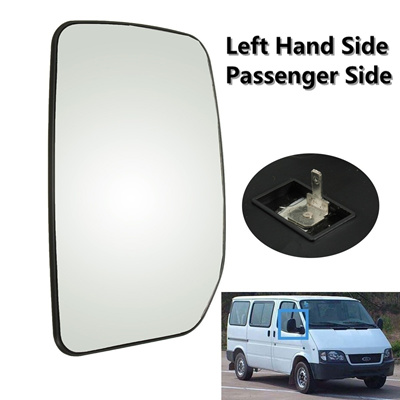 Left hand passenger side wing door clip on mirror glass Heated 