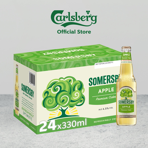 Qoo10 - Somersby Apple Cider Pint Bottle 330ml ( Pack of 24 ) : Drinks